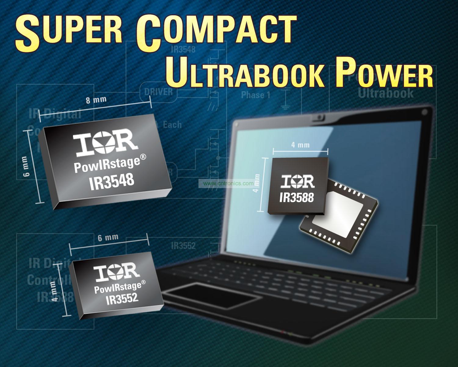  IR 推出業(yè)界占位面積最小的的Ultrabook Vcore方案