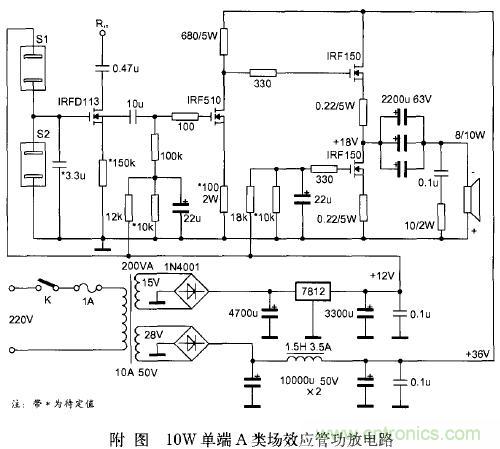 場(chǎng)效應(yīng)管特性及單端甲類功放制作全過程