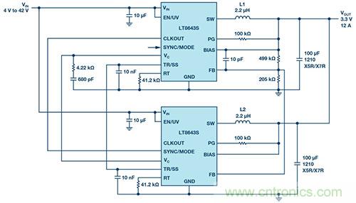 42 V、6 A（峰值7 A）、超低EMI輻射、高效率降壓型穩(wěn)壓器