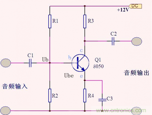 分析三極管放大電路中的偏置電路穩(wěn)定工作原理