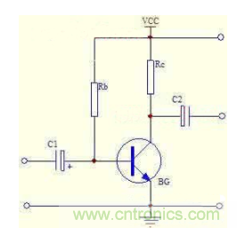 三極管偏置電路：電壓負反饋偏置電路