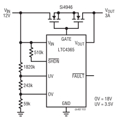 為敏感電路提供過(guò)壓及電源反接保護(hù)！